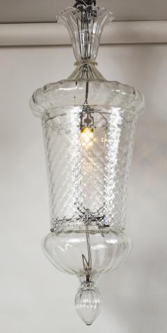  Seguso Pair Of Large Venetian Crystal Lanterns By Seguso - 2819395