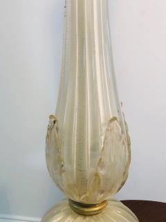  Seguso Pair of Seguso Handblown Glass Murano Lamps - 1011114