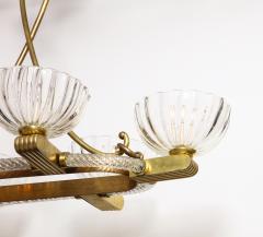  Seguso Seguso Chandelier 1950s newly rewired and gently polished - 2834239