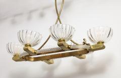  Seguso Seguso Chandelier 1950s newly rewired and gently polished - 2834244