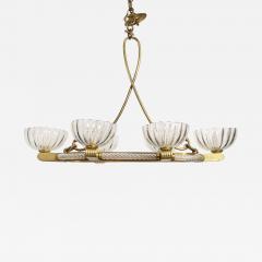  Seguso Seguso Chandelier 1950s newly rewired and gently polished - 2840141