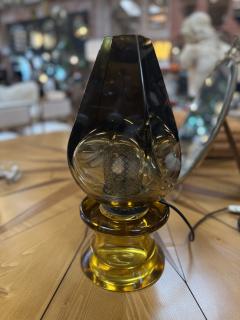  Seguso Seguso Vetri d Arte Flavio Poli Seguso Sculptural Green Murano Glass Table Lamp - 4256003