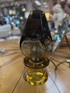  Seguso Seguso Vetri d Arte Flavio Poli Seguso Sculptural Green Murano Glass Table Lamp - 4256004