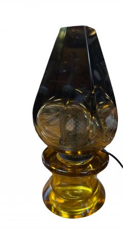  Seguso Seguso Vetri d Arte Flavio Poli Seguso Sculptural Green Murano Glass Table Lamp - 4256006