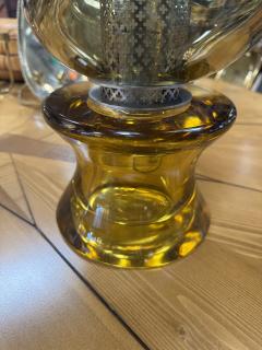  Seguso Seguso Vetri d Arte Flavio Poli Seguso Sculptural Green Murano Glass Table Lamp - 4256007