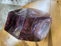  Seguso Seguso Vetri d Arte Flavio Poli Seguso Sculptural Purple Murano Glass Table Lamp - 4255923