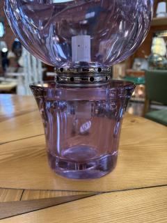  Seguso Seguso Vetri d Arte Flavio Poli Seguso Sculptural Purple Murano Glass Table Lamp - 4255926