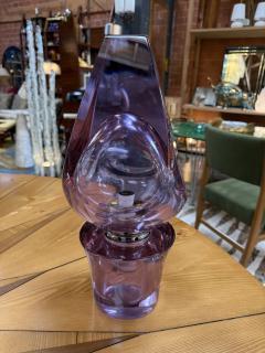  Seguso Seguso Vetri d Arte Flavio Poli Seguso Sculptural Purple Murano Glass Table Lamp - 4255927