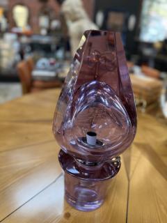  Seguso Seguso Vetri d Arte Flavio Poli Seguso Sculptural Purple Murano Glass Table Lamp - 4255928