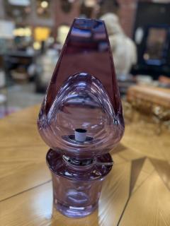  Seguso Seguso Vetri d Arte Flavio Poli Seguso Sculptural Purple Murano Glass Table Lamp - 4255930
