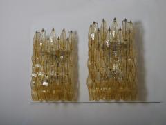  Seguso Seguso Vetri d Arte Large variant of Venini Poliedri set of four wall lights c1960 - 4512323