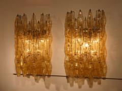  Seguso Seguso Vetri d Arte Large variant of Venini Poliedri set of four wall lights c1960 - 4512339