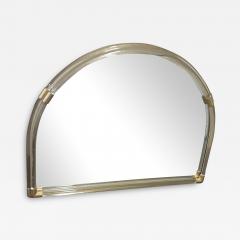  Seguso Seguso Vetri d Arte MODERNIST GOLD AND CLEAR MURANO GLASS MIRROR WITH BRASS ACCENTS - 3591043