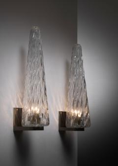  Seguso Seguso Vetri d Arte Pair of Murano glass wall lamps - 3911071