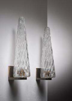  Seguso Seguso Vetri d Arte Pair of Murano glass wall lamps - 3911072