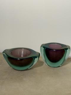  Seguso Seguso Vetri d Arte Pair of Sommerso Glass by Flavio Poli for Seguso Vetri d Arte Italy 1950s - 4230110