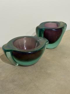  Seguso Seguso Vetri d Arte Pair of Sommerso Glass by Flavio Poli for Seguso Vetri d Arte Italy 1950s - 4230112