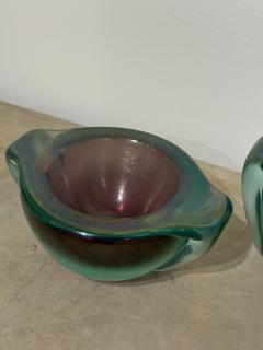  Seguso Seguso Vetri d Arte Pair of Sommerso Glass by Flavio Poli for Seguso Vetri d Arte Italy 1950s - 4230116
