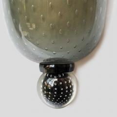  Seguso Seguso Vetri d Arte Pair of smoke grey glass wall lights Seguso attributed design - 4585785