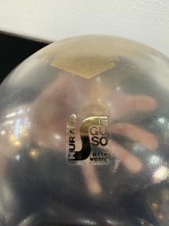  Seguso Seguso Vetri d Arte Seguso Apple Sculpture with Gold Leaf Italy 1970s - 4540917