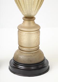  Seguso Seguso Vetri d Arte Seguso Scavo Amber Bronze Lamps - 4807553
