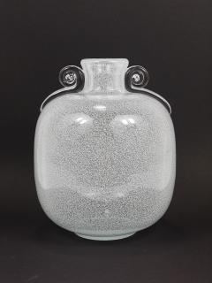 Seguso Seguso Vetri d Arte Seguso Vetri d Arte Pulegoso Bubble Vase with Handles Murano Italy 1950s - 4245427