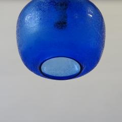  Seguso Seguso Vetri d Arte Seguso Vetri dArte Blue corroso murano glass pendant Italy 1950s - 3465567