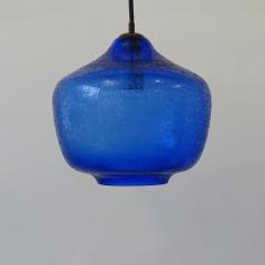  Seguso Seguso Vetri d Arte Seguso Vetri dArte Blue corroso murano glass pendant Italy 1950s - 3465568