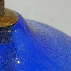  Seguso Seguso Vetri d Arte Seguso Vetri dArte Blue corroso murano glass pendant Italy 1950s - 3465570