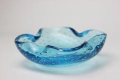  Seguso Seguso Vetri d Arte Seguso Vetri dArte Flavio Poli Aquamarine Bullicante Bowl 1960 Italy - 3193397