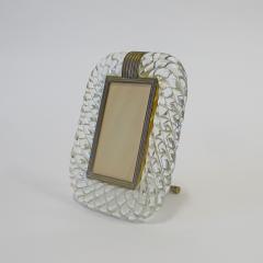  Seguso Seguso Vetri d Arte Seguso vetri dArte torciglione Murano glass and brass picture frame - 3450097