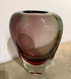  Seguso Seguso Vetri d Arte Sommerso Glass Vase by Seguso Murano 1960s - 4230148