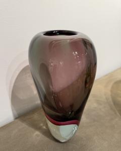  Seguso Seguso Vetri d Arte Sommerso Glass Vase by Seguso Murano 1960s - 4230149