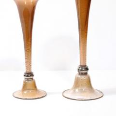  Seguso Seguso Vetri d Arte Staggered Hand Blown Smoked Bronze Murano Glass Vases by Seguso Vetri DArte - 3926060