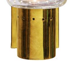  Seguso Verti d Arte Angelo Seguso Pair of Glass and Brass Sconces 1970s - 2551792