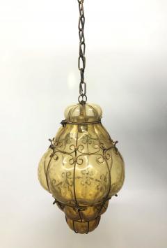  Seguso Verti d Arte Seguso Murano Hand Blown Cage Light Pendant - 2600152