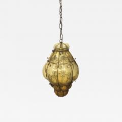  Seguso Verti d Arte Seguso Murano Hand Blown Cage Light Pendant - 2602548