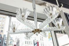  Seguso Vetri dArte Flavio Poli Large Six Arm Chandelier made in Italy by Seguso - 468372