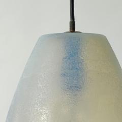  Seguso Vetri dArte Four Seguso iridescent and corroso Murano glass pendant lamps Italy 1950s - 3465575