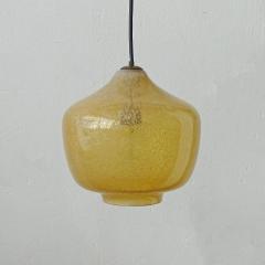  Seguso Vetri dArte Seguso yellow bollicine Murano glass pendant lamp Italy 1950s - 3494614