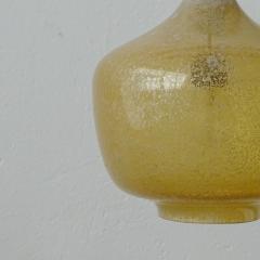  Seguso Vetri dArte Seguso yellow bollicine Murano glass pendant lamp Italy 1950s - 3494615