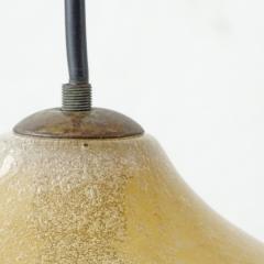  Seguso Vetri dArte Seguso yellow bollicine Murano glass pendant lamp Italy 1950s - 3494618