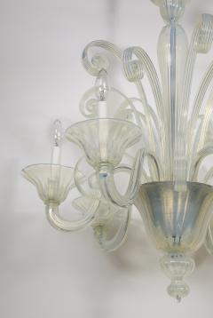  Seguso Viro Mid Century Murano Opaline Chandelier Seguso - 3615622