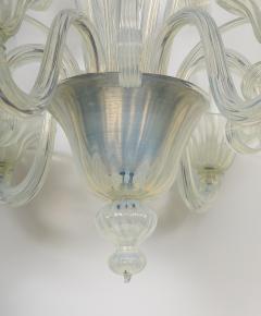  Seguso Viro Mid Century Murano Opaline Chandelier Seguso - 3615627