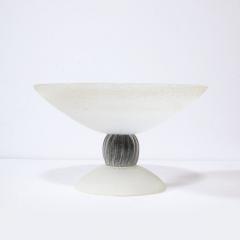  Seguso Viro Modernist Hand Blown Murano Glass Centerpiece in Scavo by Seguso - 3108702