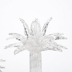  Seguso Viro Set of 3 Hand Blown Murano Glass Palm Tree Candleholders by Seguso for Tiffany - 3443035