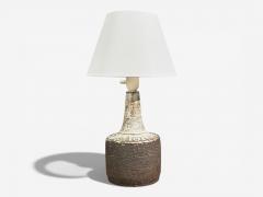  Sejer Keramikfabrik Fridtjof Sejersen Table Lamp Brown Ceramic Denmark 1960s - 4480081