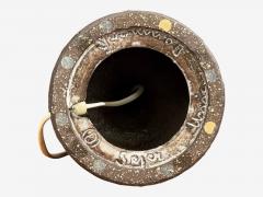  Sejer Keramikfabrik Fridtjof Sejersen Table Lamp Brown Ceramic Denmark 1960s - 4480087