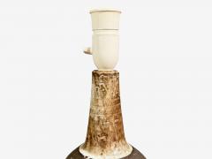  Sejer Keramikfabrik Fridtjof Sejersen Table Lamp Brown Ceramic Denmark 1960s - 4481563