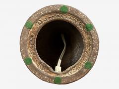  Sejer Keramikfabrik Fridtjof Sejersen Table Lamp Brown Ceramic Denmark 1960s - 4484155